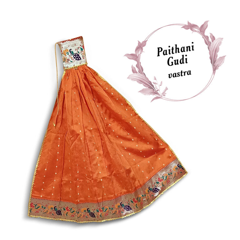 Readymade Gudi Orange- Festival Gudi Padwa