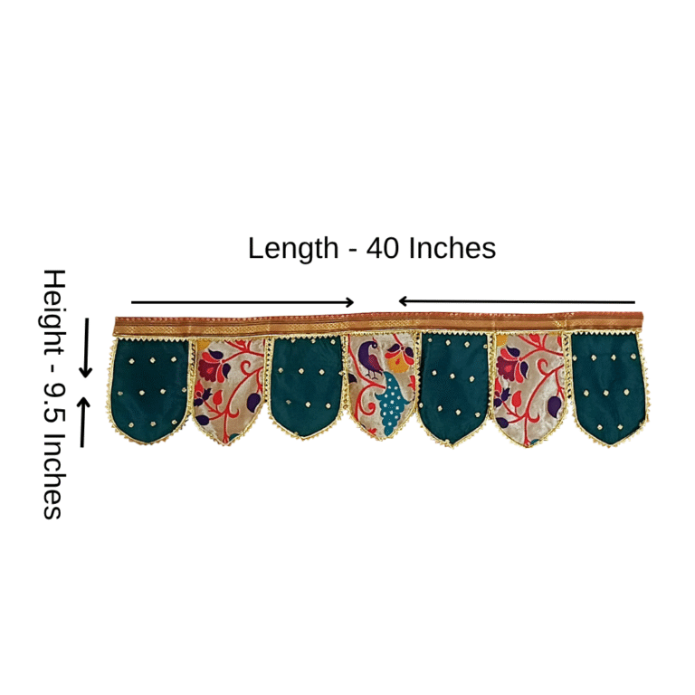 Paithani Toran for Decoration – 40 Inch Length, Multiple Colors