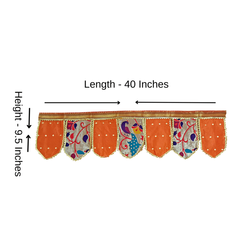 Paithani Toran for Decoration – 40 Inch Length, Multiple Colors
