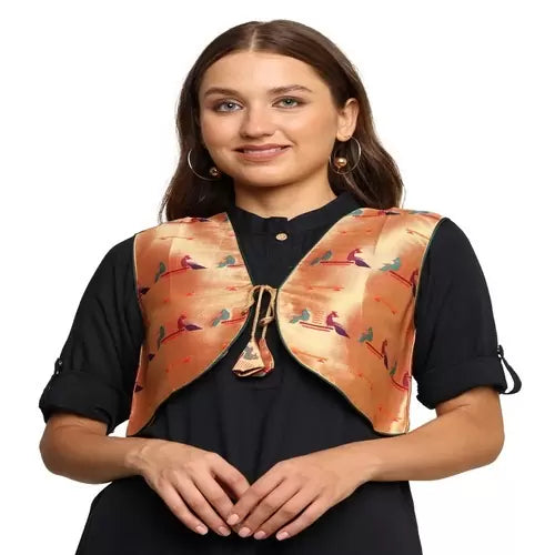 Jodi Peacock Paithani Jacket for Women – Kanira