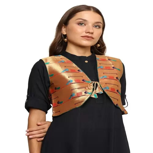 Double Peacock Paithani Jacket for Women – Kanira