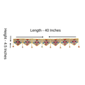Paithani Diamond Pattern Toran for Decoration – 40 Inch Length