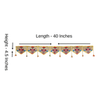 Paithani Diamond Pattern Toran for Decoration – 40 Inch Length
