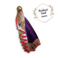 Nauvari Peshwai Gudi Purple / Maharashtrian Festival Gudi Padwa Stand /GudiPadwa Decoration Showpiece