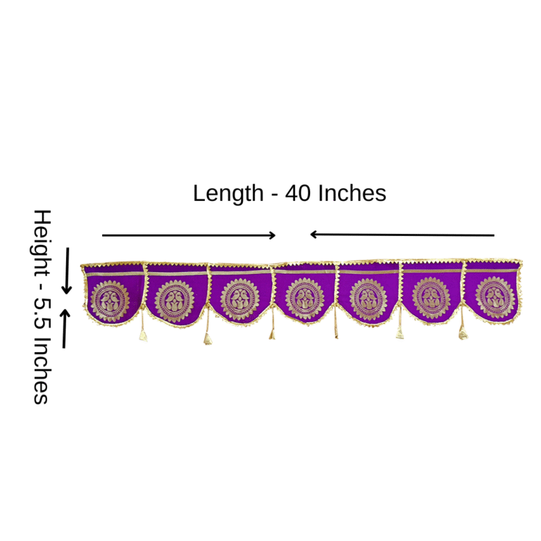 Purple Paithani Toran for Decoration – 40 Inch Festive Decor