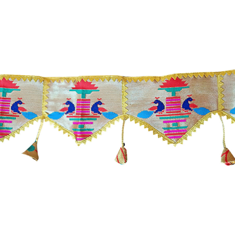 Paithani Diamond Pattern Toran for Decoration – 40 Inch Length