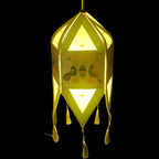 Neon Paithani Kandil for Diwali – Handcrafted Lantern with Traditional Peacock Design