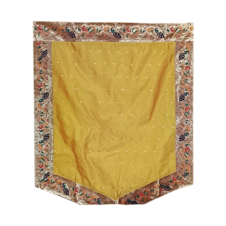 Paithani Side Pattern Backdrop for Ganesh Chaturthi – Mango