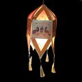 Orange Paithani Kandil for Diwali – Handcrafted Lantern with Traditional Peacock Design