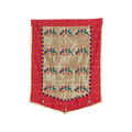 Paithani Parrot-Peacock Backdrop for Ganesh Chaturthi – Red