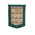 Paithani Parrot-Peacock Backdrop for Ganesh Chaturthi – Green