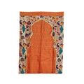 Paithani Gate Style Backdrop for Ganesh Chaturthi – Orange