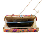 Small Peacock Red Paithani Clutch – A Heritage Classic in a Modern Silhouette