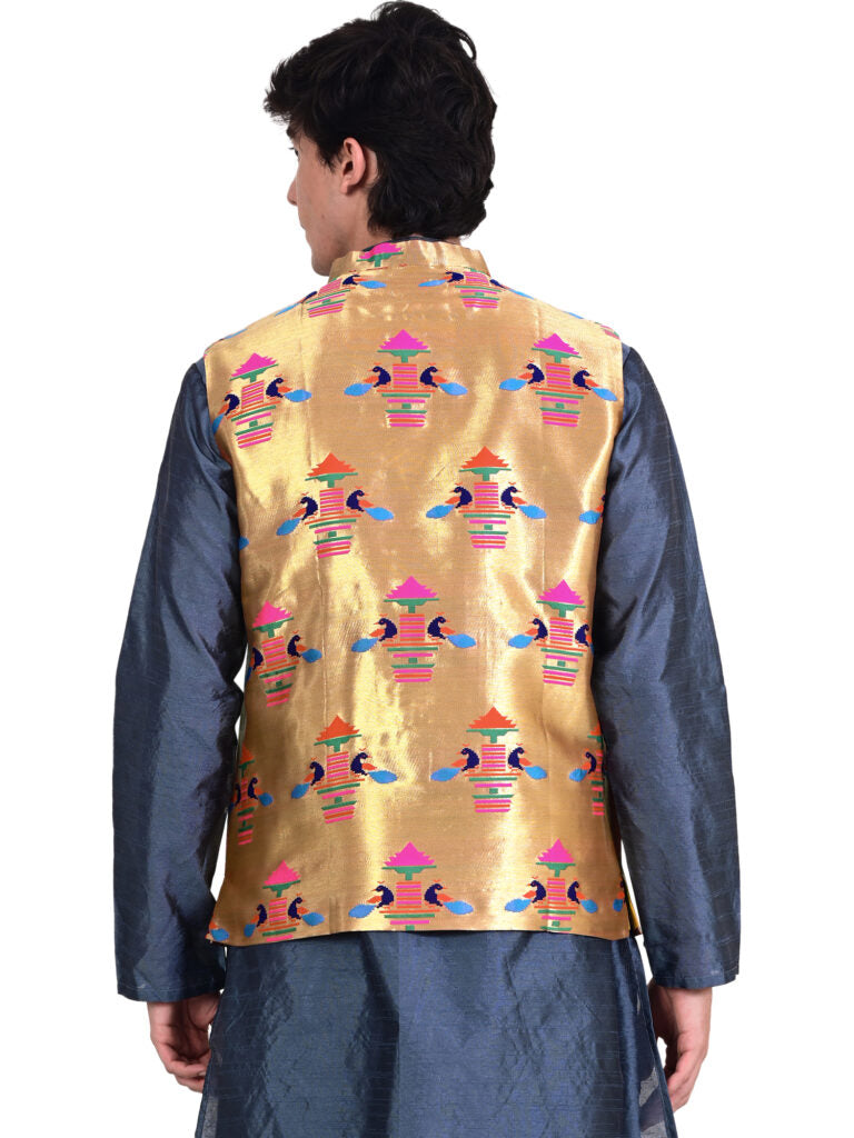 Kanira Paithani jacket for Mens Diamond