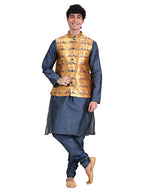 Kanira Paithani jacket for Mens Double Peacoak
