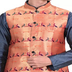 Kanira Paithani jacket for Mens Jodi Peacock
