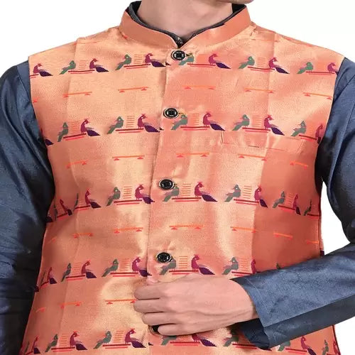 Kanira Paithani jacket for Mens Jodi Peacock