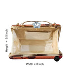 Paithani Clutch with Golden Zari
