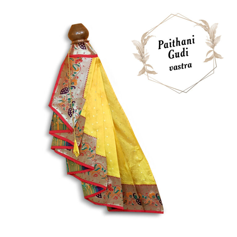 Nauvari Peshwai Gudi Mango / Maharashtrian Festival Gudi Padwa Stand /GudiPadwa Decoration Showpiece