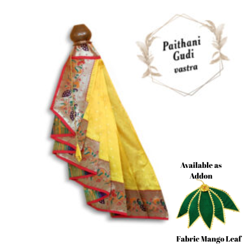 Nauvari Peshwai Gudi Mango / Maharashtrian Festival Gudi Padwa Stand /GudiPadwa Decoration Showpiece