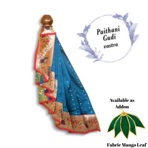 Nauvari Peshwai Gudi Rama Green / Maharashtrian Festival Gudi Padwa Stand /GudiPadwa Decoration Showpiece