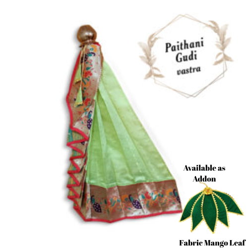 Nauvari Peshwai Gudi Pista / Maharashtrian Festival Gudi Padwa Stand /GudiPadwa Decoration Showpiece