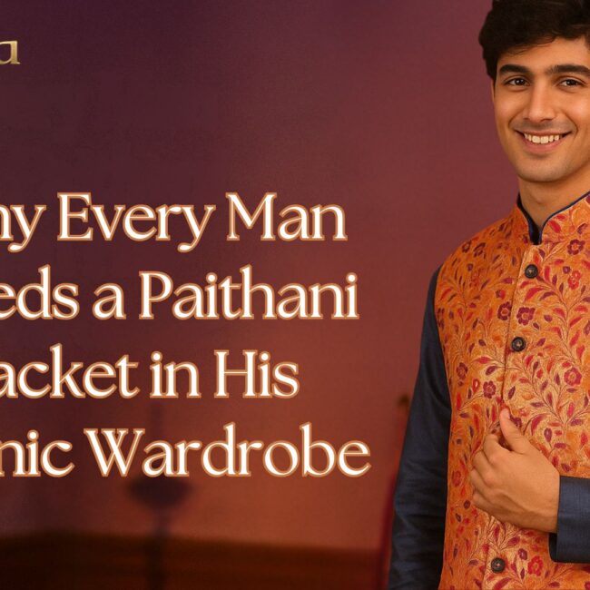 Why Every Man Needs a Paithani Jacket in His Ethnic Wardrobe