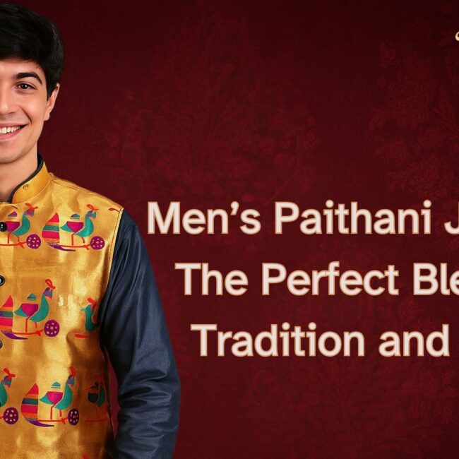 Men’s Paithani Jackets: The Perfect Blend of Tradition and Style