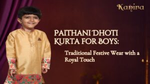 Paithani Dhoti Kurta for Boys: Traditional Festive Wear with a Royal Touch