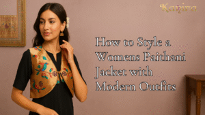How to Style a Womens Paithani Jacket with Modern Outfits