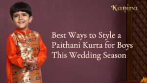 Best Ways to Style a Paithani Kurta for Boys This Wedding Season