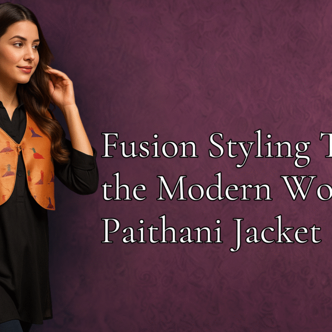 Fusion Styling Tips for the Modern Womens Paithani Jacket