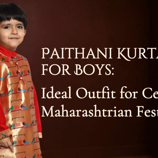 Paithani Kurta for Boys: Ideal Outfit for Celebrating Maharashtrian Festivals