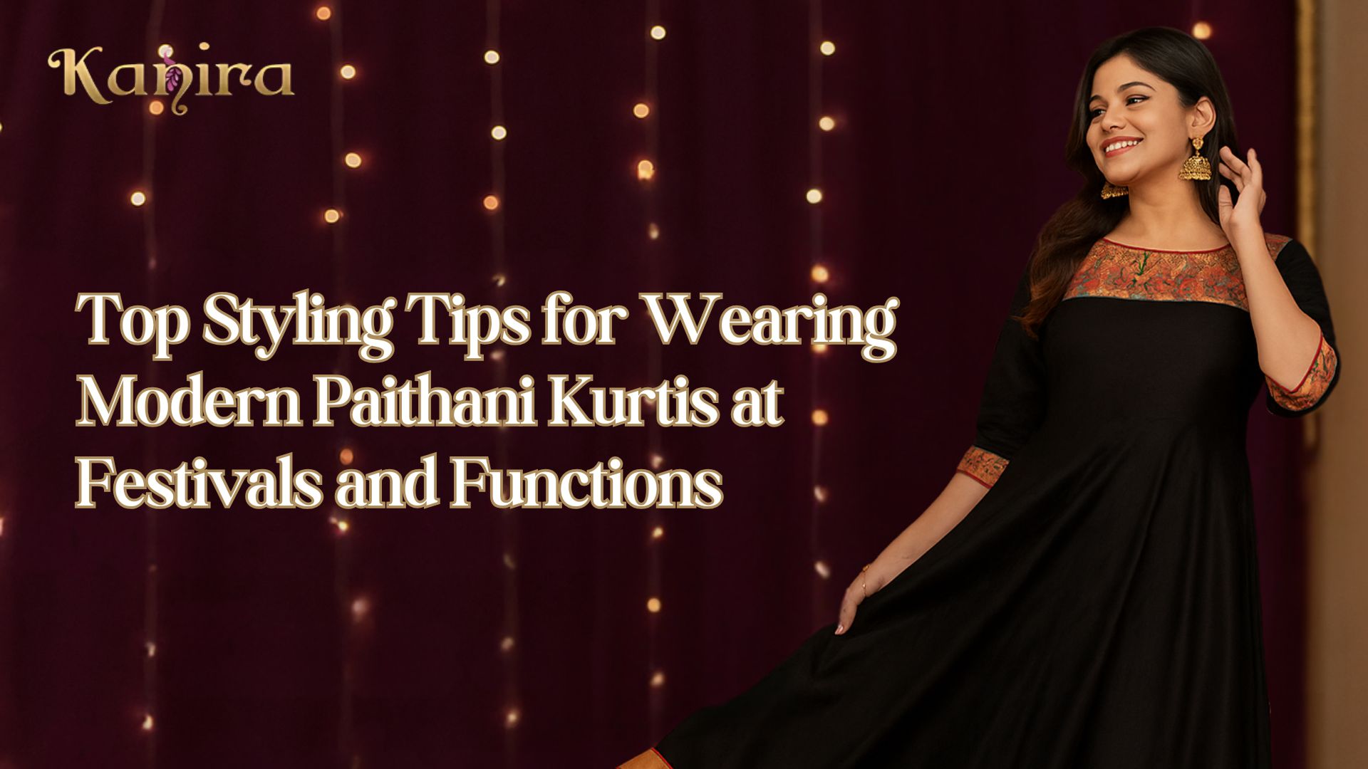 Top Styling Tips for Modern Paithani Kurtis at Festivals - Kanira Fashion Top Styling Tips for Modern Paithani Kurtis at Festivals - Kanira Fashion