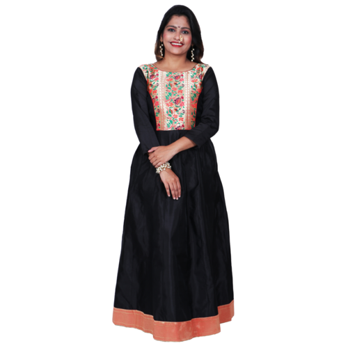 Kanira Garima Black Paithani Kurti, Office Wear Peacock Design