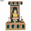 Full Mandap Setup for Ganesh Chaturthi with Paithani Design Combo