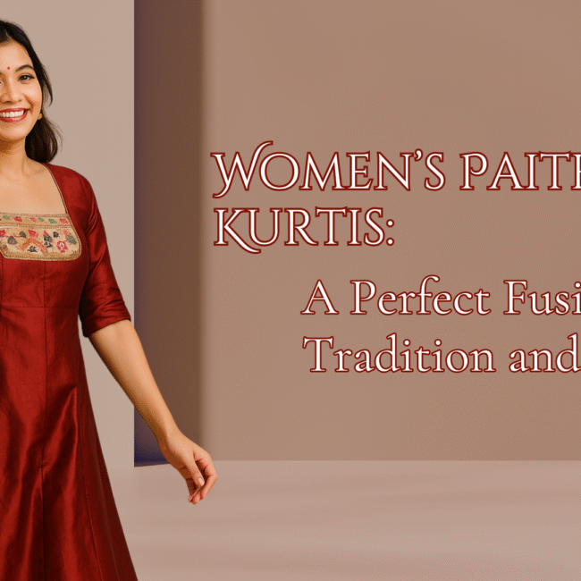 Women’s Paithani Kurtis: A Perfect Fusion of Tradition and Style