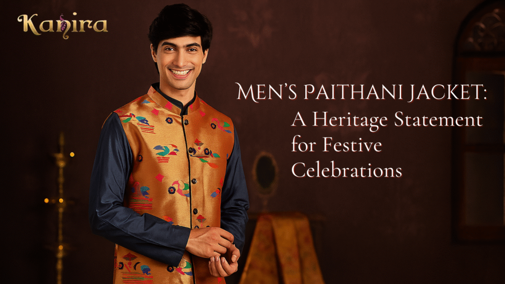 Men’s Paithani Jacket: A Heritage Statement for Festive Celebrations