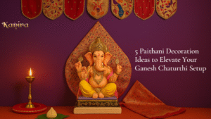 5 Paithani Decoration Ideas to Elevate Your Ganesh Chaturthi Setup