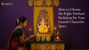 How to Choose the Right Paithani Backdrop for Your Ganesh Chaturthi Space