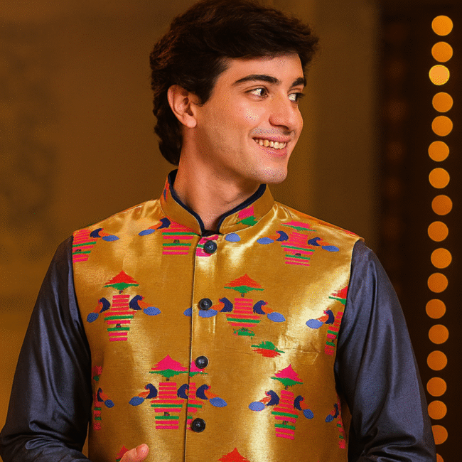 Paithani Jacket for Men: The Royal Look for Every Festive Occasion