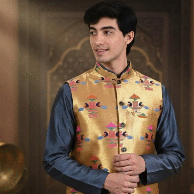 Paithani Jacket for Men – Blend of Heritage and Modern Fashion