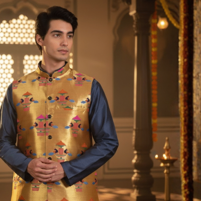 The Story Behind the Paithani Jacket for Men – A Maharashtrian Legacy