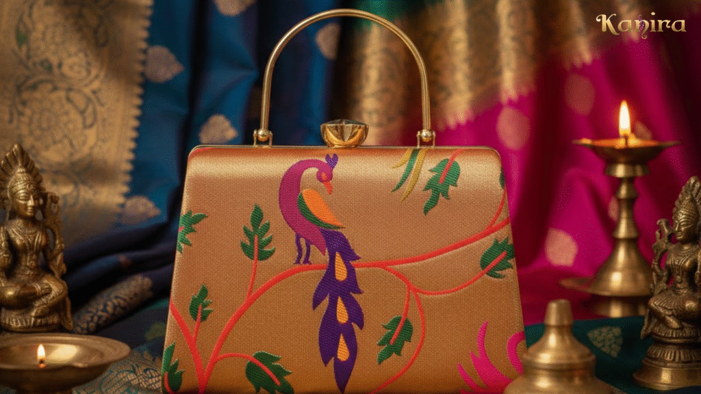Clutch for Women: Add a Touch of Tradition to Your Look with Paithani Elegance